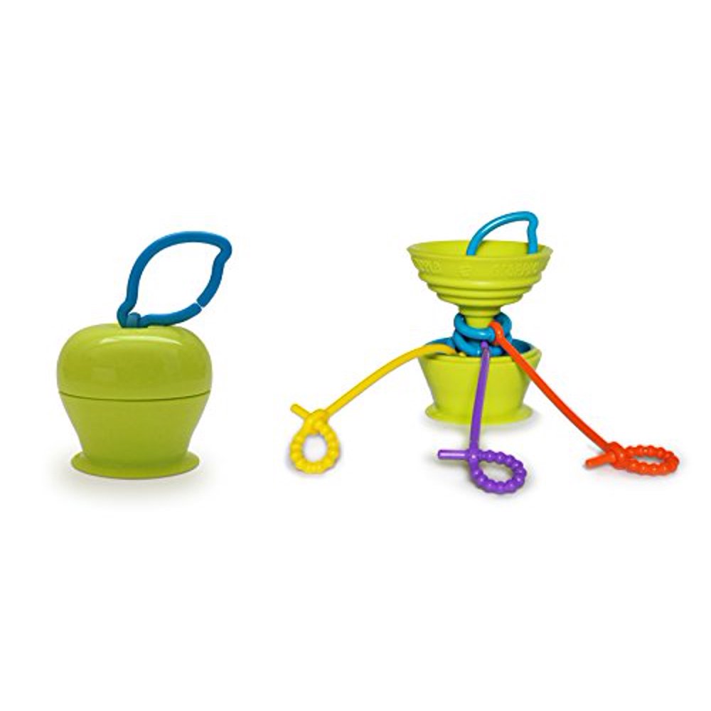 Grapple Suction Baby Toy Holder 6 Months+ (Green)