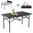 thumbnail image 7 of BAYUELSWU Folding Camping Table, Ultralight Collapsible Table, Portable Picnic Table with Storage Bag for Travel, Hiking, Backyard, BBQ, Party (Black, 37x20 in), 7 of 7