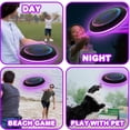 thumbnail image 4 of sunsanly Kids Soft Flying Disc Toy Light-up Throwing Disc Game Outdoor Garden Lawn LED Flying Saucer Parent-child Family Game Boys Girls Gift, 4 of 8