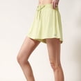 thumbnail image 3 of Women's High Waist Athletic Skort with Inner Shorts and Adjustable Drawstring Waistband - Large, Green, 3 of 7