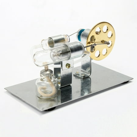 Powercenter Model - Mini Stirling Engine Model Hot Air Steam Powered Toy Physics Experiment Electricity Education Assembling Kit New