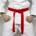 thumbnail image 5 of Uxcell Taekwondo Colored Ranking Belt 1.6"x7.9Ft 2.4m, Polyester Martial Arts Judo Karate Belt, Red, 5 of 5