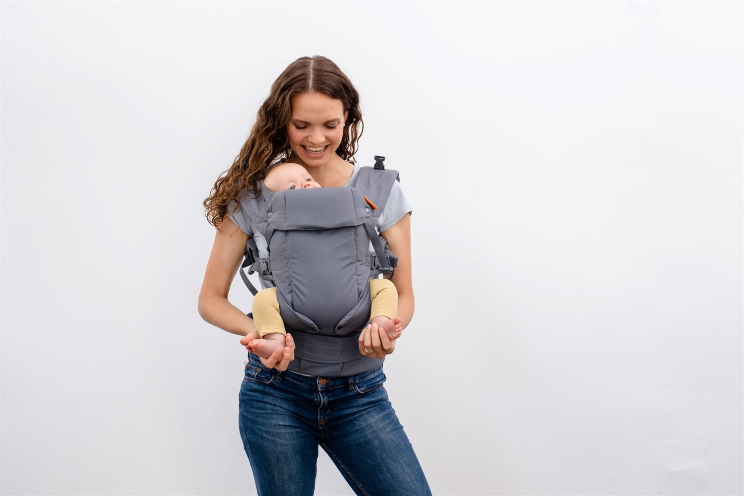 Beco Baby Carrier Gemini Grey Sleek And Simple 4 In 1 Xs Xxl All Position Backpack Style Sling For Holding Babies Infants And Child From 7 35 Lbs Certified Ergonomic Unisex Walmart Com