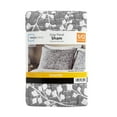 thumbnail image 6 of Mainstays Botanical Floral Stitched Pillow Sham, Standard, Light Grey, 1 Pack, 6 of 7