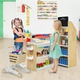 Costway Kids Supermarket Toy Playset Pretend Play Grocery Store Set