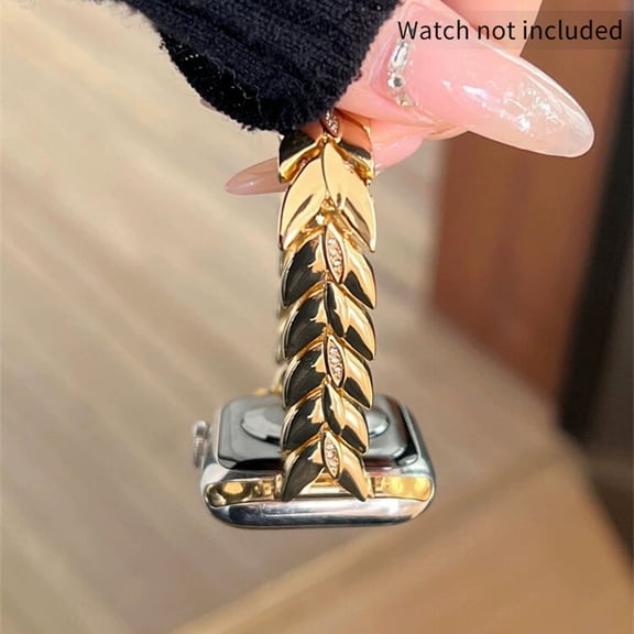 Metal Link Bracelet Compatible with Apple Watch Band 42mm 44mm 45mm 49mm iWatch Series 11/10/9/Ultra/SE/8/7/6/5/4/3/2/1, Dressy Metal Bangle Bracelet Women