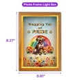 thumbnail image 5 of Wagging Tail German Shorthaired Pointer Celebrates Rainbow Pride Month LGBT LGBTQ+ Acrylic Plaque with Wood Photo Frame Box GSP Lover Dog Gift Light Box - 01003, 5 of 5