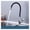 Black, variant on Silica Gel Nose Kitchen Sink Faucet Multiple Colors Available Hot Cold Water Mixer Tap Any Direction Rotating Deck Mount