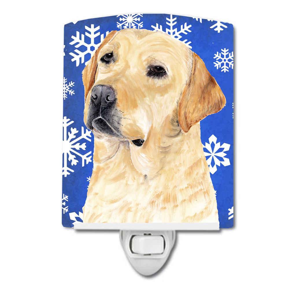 Labrador Winter Snowflakes Holiday Ceramic Night Light - Walmart.com