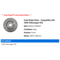 thumbnail image 2 of Front Brake Rotor - Compatible with 2008 Volkswagen R32, 2 of 2