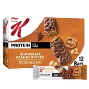 Kellogg's Special K Chocolate Peanut Butter Chewy Protein Meal Bars, Ready-to-Eat, 12 Count