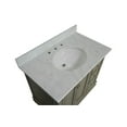 thumbnail image 2 of Bella 36" Bathroom Vanity with Weathered Gray Cabinet and Carrara Marble Top, 2 of 5