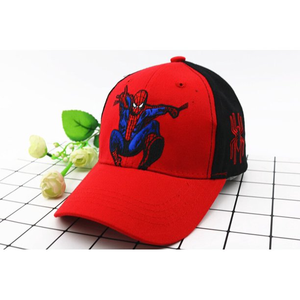 Gorra de béisbol de dibujos animados para niños y niñas, gorro de Spiderman, Hip Hop, modelo de dibujos animados, Marvel, 2-8 años Fivean unisex