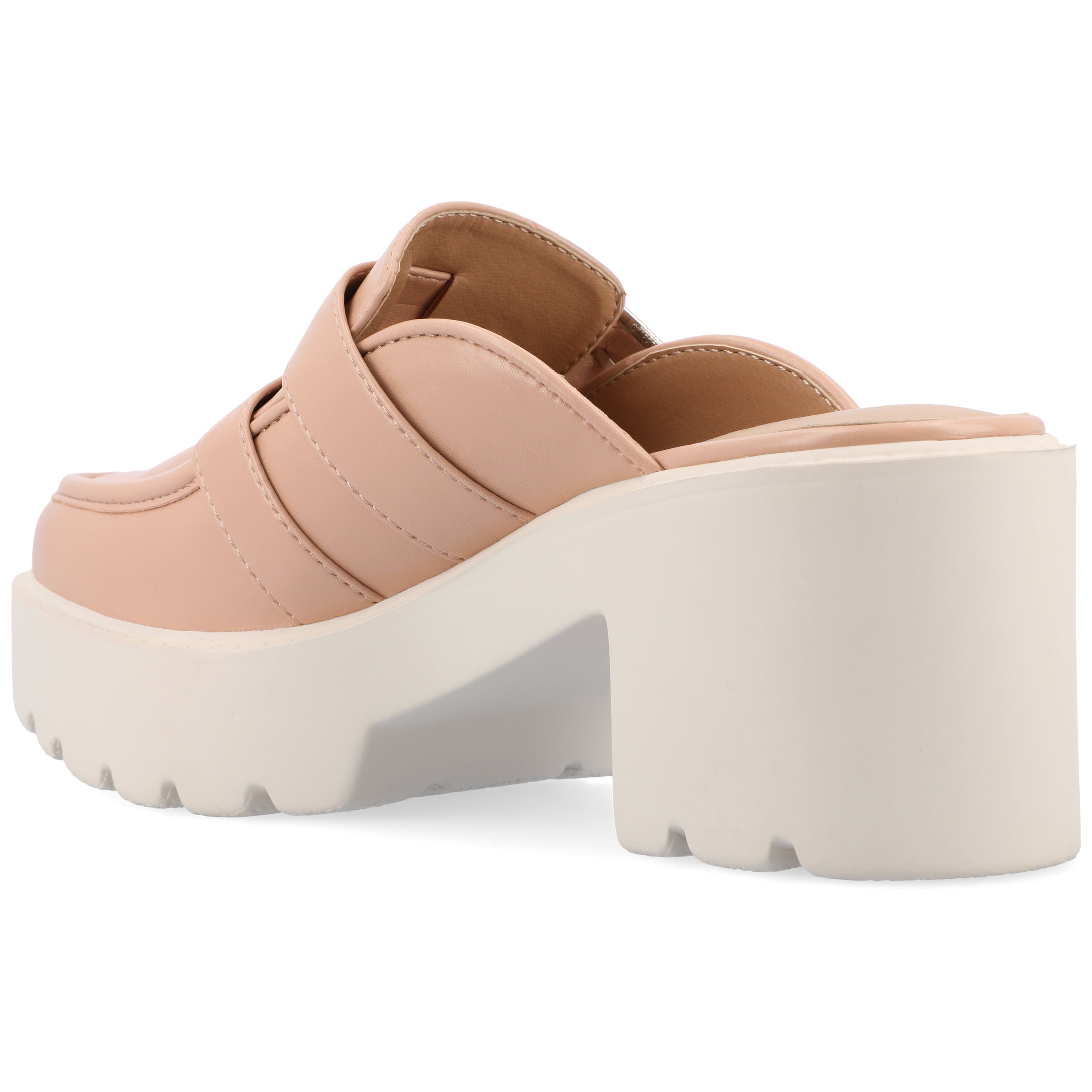 Journee Womens Brydie Light Weight Platform Slip On Loafer