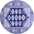 thumbnail image 1 of Ahgly Company Indoor Round Persian Blue Traditional Area Rugs, 6' Round, 1 of 4