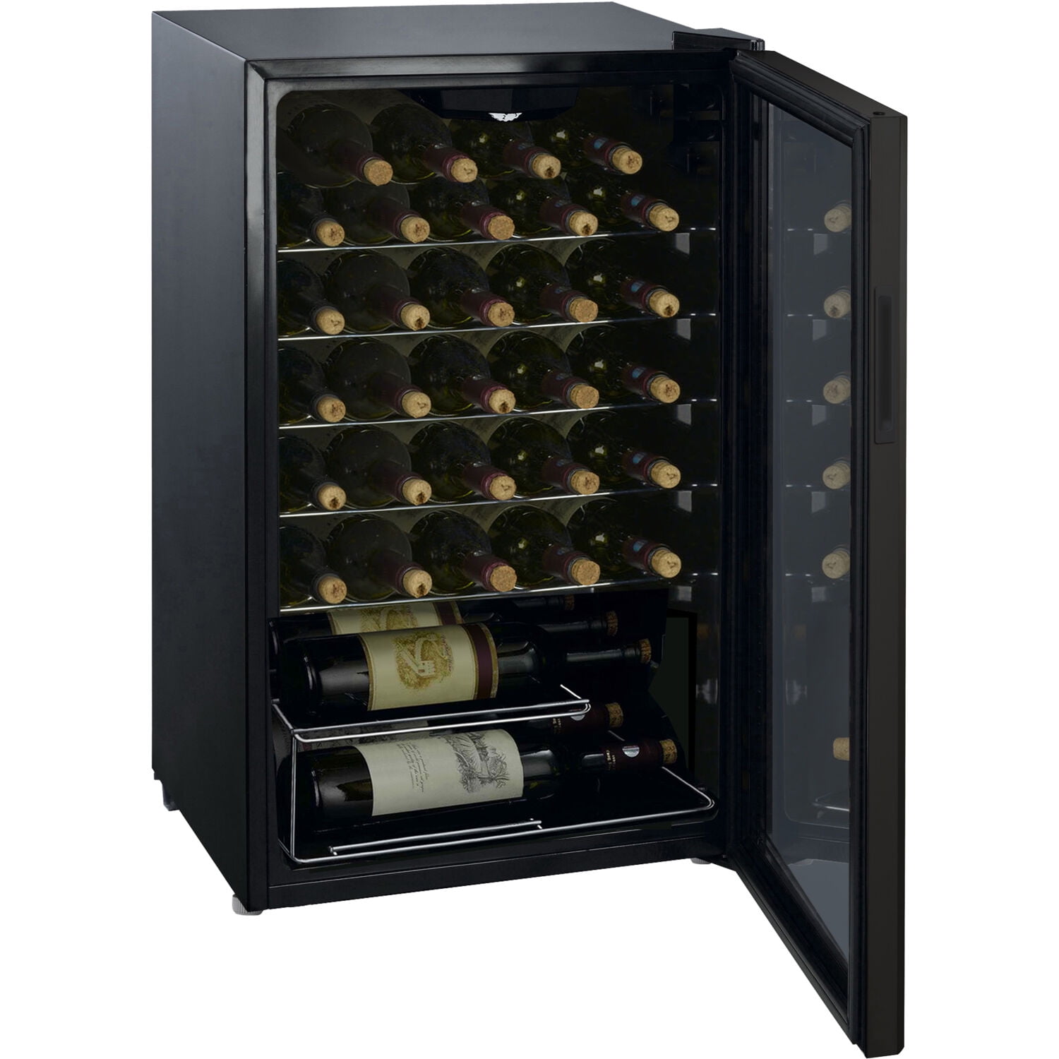 whirlpool 35 bottle wine fridge