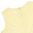 thumbnail image 5 of NIPAXO Girls Dress Sleeveless Crewneck Tulle Mesh Overlay Flowy A-Line Casual Sundress for Kids, 5 of 6