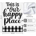 thumbnail image 3 of 2 Pcs Funny Kitchen Towels,This Is Our Happy Place Microfiber Dish Towels,Kitchen Tea Towels,Kitchen Towel Set (18" X 26"), 3 of 3