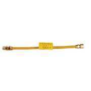 Avalon SS Flex Gas Line 3/8 x 48 Yellow W/ 1/2MIP x 1/2FIP Ends