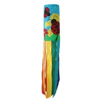 In The Breeze 4195 — 40-Inch Ladybug Windsock — Colorful and Fun Outdoor Hanging Decor for Your Home or Garden
