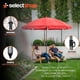 thumbnail image 3 of Sombrilla Para Playa Con Base Jardin Patio Alberca Exteriores Plegable 2X1.95 Metros Acero Reforzada Inclinación Manivela Ajustable Ideal Para Potegerte Del Sol, 3 of 7