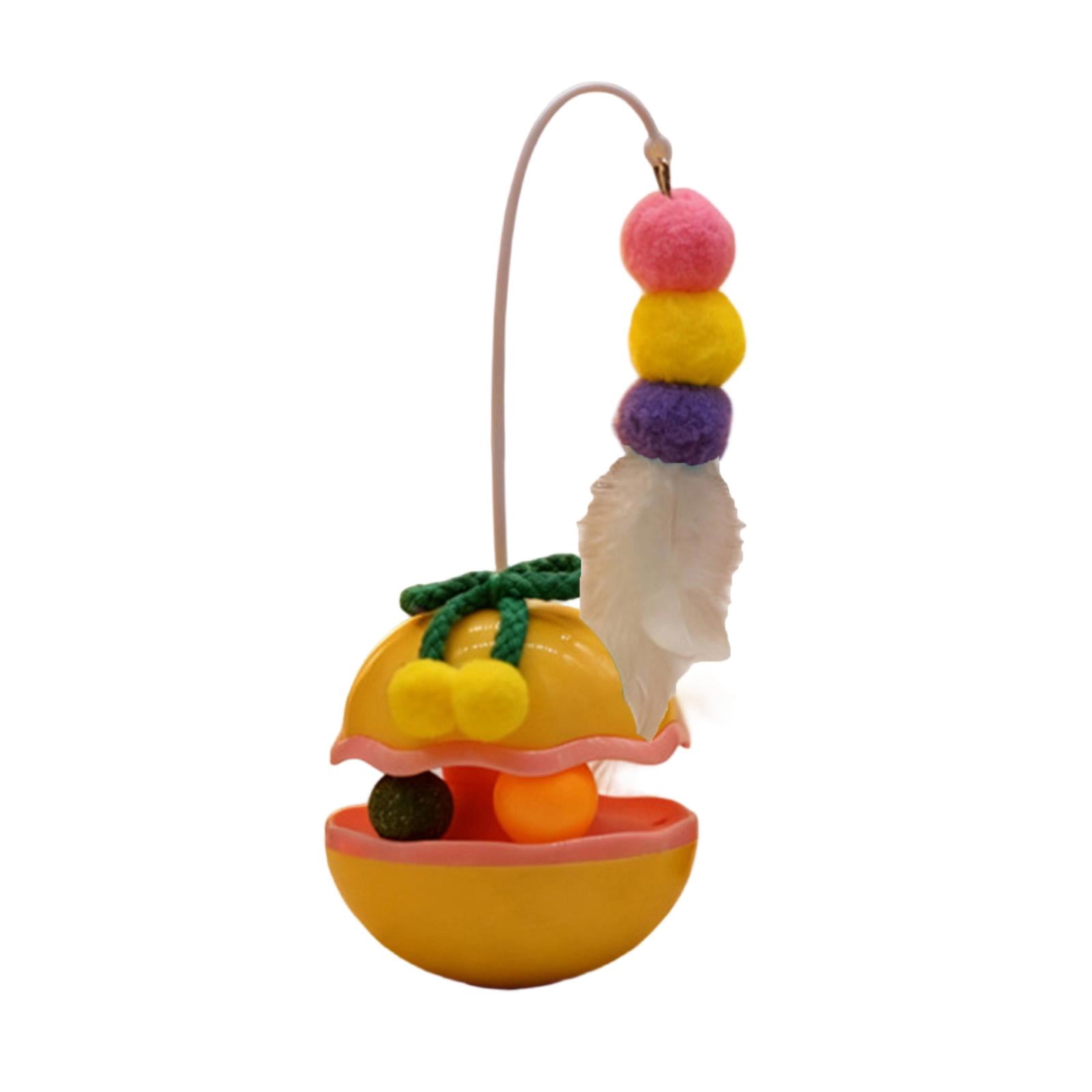 Cat Toy Interactive Ball, Catnip Filled Rolling Ball for Kitten with Bell, Self-Entertainment Kitten Teaser for Indoor Cats