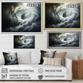 thumbnail image 4 of Designart "Grey modern Whirlwind Storm II" Landscapes Floater Framed Wall Art Print, 4 of 7