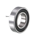 thumbnail image 4 of 6901-2RS Rodamientos de bolas de surco profundo Z2 12mmx24mmx6mm Doble sellado de acero al carbono 5pcs, 4 of 5