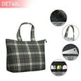 thumbnail image 2 of Brown Blue Checkerboard Checkered Pattern Travel Tote Bags for Women Carry On,Large Weekender Bags for Women Travel,Multi Functional Duffle Bag for Work,Shopping,Sports, 2 of 5