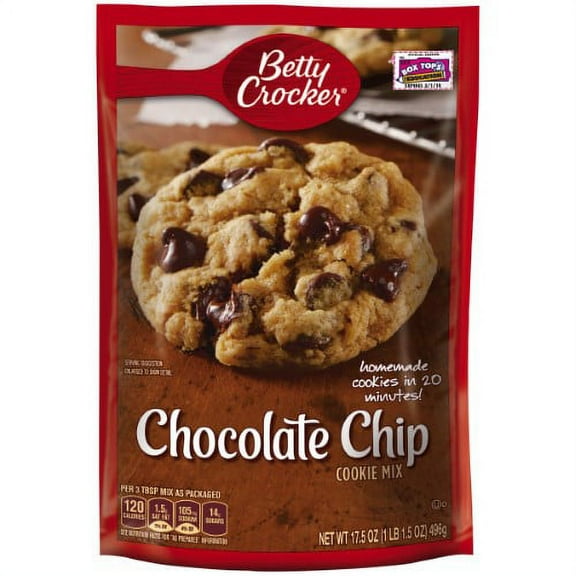 Betty Crocker Chocolate Chip Cookie Mix (Pack of 36)