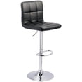thumbnail image 1 of Ashley Furniture Tabouret de Bar Réglable Bellatier en Similicuir Capitonné, Noir, 1 of 5