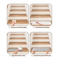 thumbnail image 5 of Stair Treads for Wooden Steps, Black Striped Peel and Stick Stair Treads with Reusable Adhesive, Black White Stripes Farmhouse Non Slip Indoor Stairs Runner Rugs Mats for Elders Dogs 8"x30" 4PCS, 5 of 7