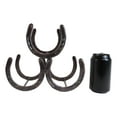 thumbnail image 5 of Large Cast Iron Rustic Farmhouse Stacked Horseshoes 3 Bottles Wine Holder Racks, 5 of 5
