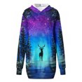 thumbnail image 4 of DYMADE Women Digital Print Hooded Casual Top, 4 of 5