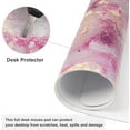 thumbnail image 6 of Large Mouse Pad, Cute Pink Desk Mat for Desktop, Women Girls PU Leather Waterproof Gaming, Rose Gold Marble Computer PC Laptop Protector Writing Pads for School Office Home 31.5" x 15.7", 6 of 6