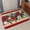 Red, variant on Small Door Mat Indoor Outdoor 15.7"x23.6",Red Christmas Absorbent Non Slip Entry Rug,Xmas Botanical Poinsettia Blue Balls Low Profile Welcome Mat for Front/Side Door Apartment Entrance Bathroom