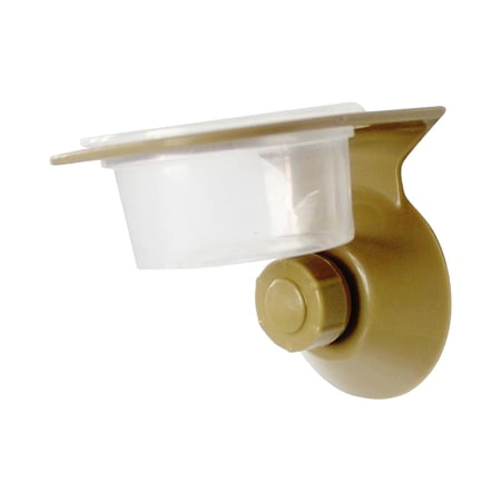 Reptile Feeder, Suction Cup Container Bowl, Water Feeder Dish Feeder Ledge Feeding Cup for Chameleon, Bearded Dragon, Tortoise, Worm , Yellow