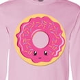 thumbnail image 4 of Inktastic Hot Pink Donut Long Sleeve T-Shirt, 4 of 5