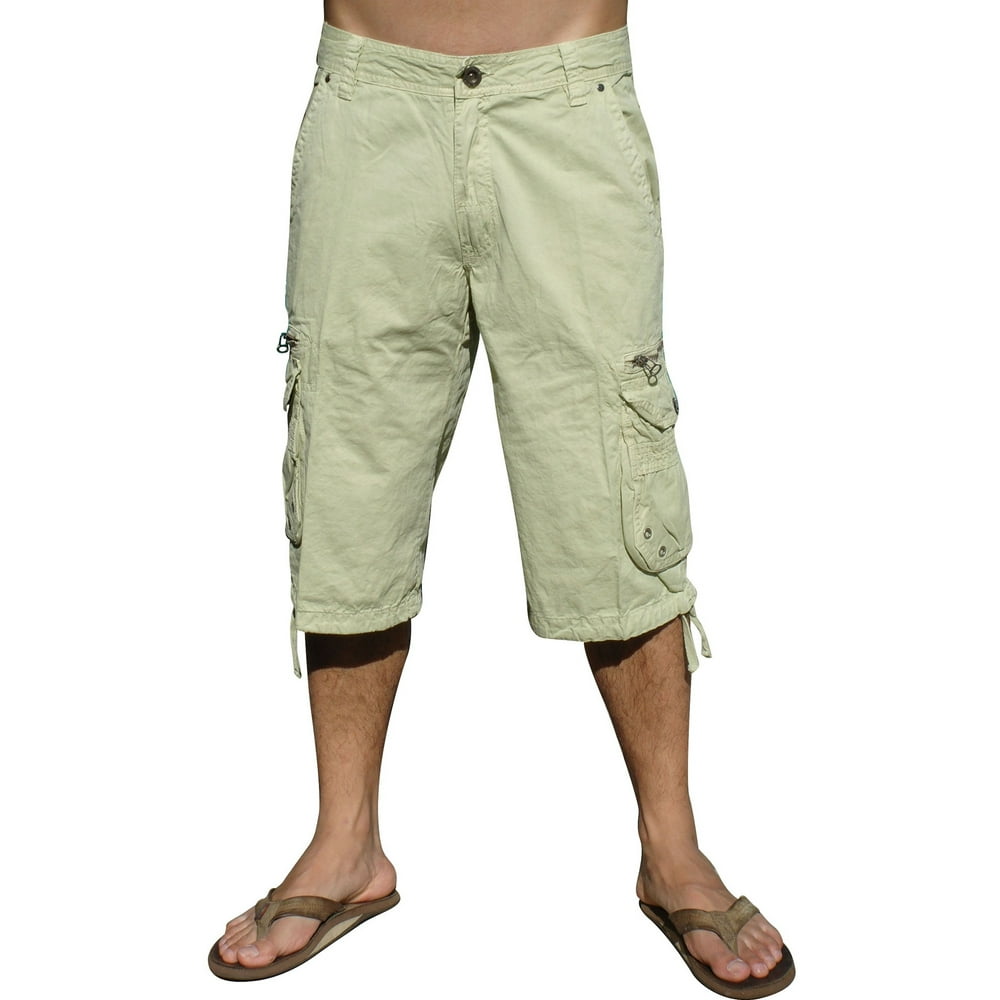 Stone Touch Jeans - Mens Military-style Cargo Pocket Shorts, Stone ...