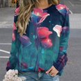 thumbnail image 2 of Watercolor Wildflowers Mom Sweatshirt For Women Long Sleeve Pullover, 2 of 7