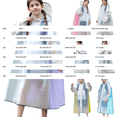 thumbnail image 3 of LIZENG Reusable Rain Jacket for Girls Waterproof Long Sleeve Rain Coat Poncho with Hood Kids Lightweight Long Sleeve Raincoat, 3 of 3