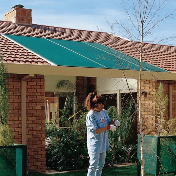 Gale Pacific Coolaroo Shade Fabric 70% UV Coverage Outdoor or Exterior Privacy and Screening, Small Roll 6' X 15', Forest Green