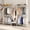 White, variant on Heavy Duty Clothes Rack,Max Load 905 lbs Adjustable Metal Wardrobe Closet Organizer with 5 Hanging Rods & 8 Shelves,Black