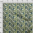 thumbnail image 2 of oneOone Cotton Cambric Fabric Stripe & Chevron Ikat Printed Fabric 1 Yard 56 Inch Wide, 2 of 4