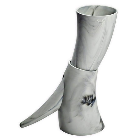 

Plastic Viking Drinking Horn - White