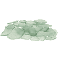 Sea Glass | 11oz Olive Mint Sea Glass | Tumbled Sea Glass Decor | Bulk Olive Mint Seaglass Pieces for Beach Wedding Decor & Crafts
