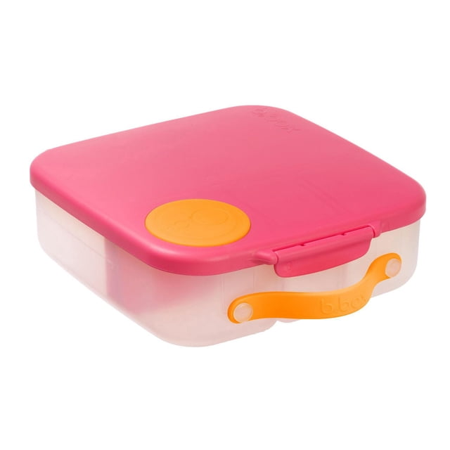b.box - 5-Compartment Bento Style Lunch Box for Kids, Toddlers, Children, BPA-Free Food Storage Container with Cooler Pack, ON-The-GO Food Box with Handles Included Custom Divider