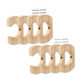 thumbnail image 3 of guohui Support 4 Pcs en Bois Robuste pour Pagaies, Cintre, Support de Rame Robuste, Décoratif, 4 Paires, 3 of 8