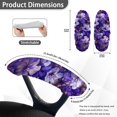 thumbnail image 3 of HELLHERO Butterfly Flower Print Office Chair Armrest Covers Stretchable Stain Resistant, 2 Pcs Elastic Band Office Chair Armrest Slipcover for Desk Chairs Arm, 3 of 7