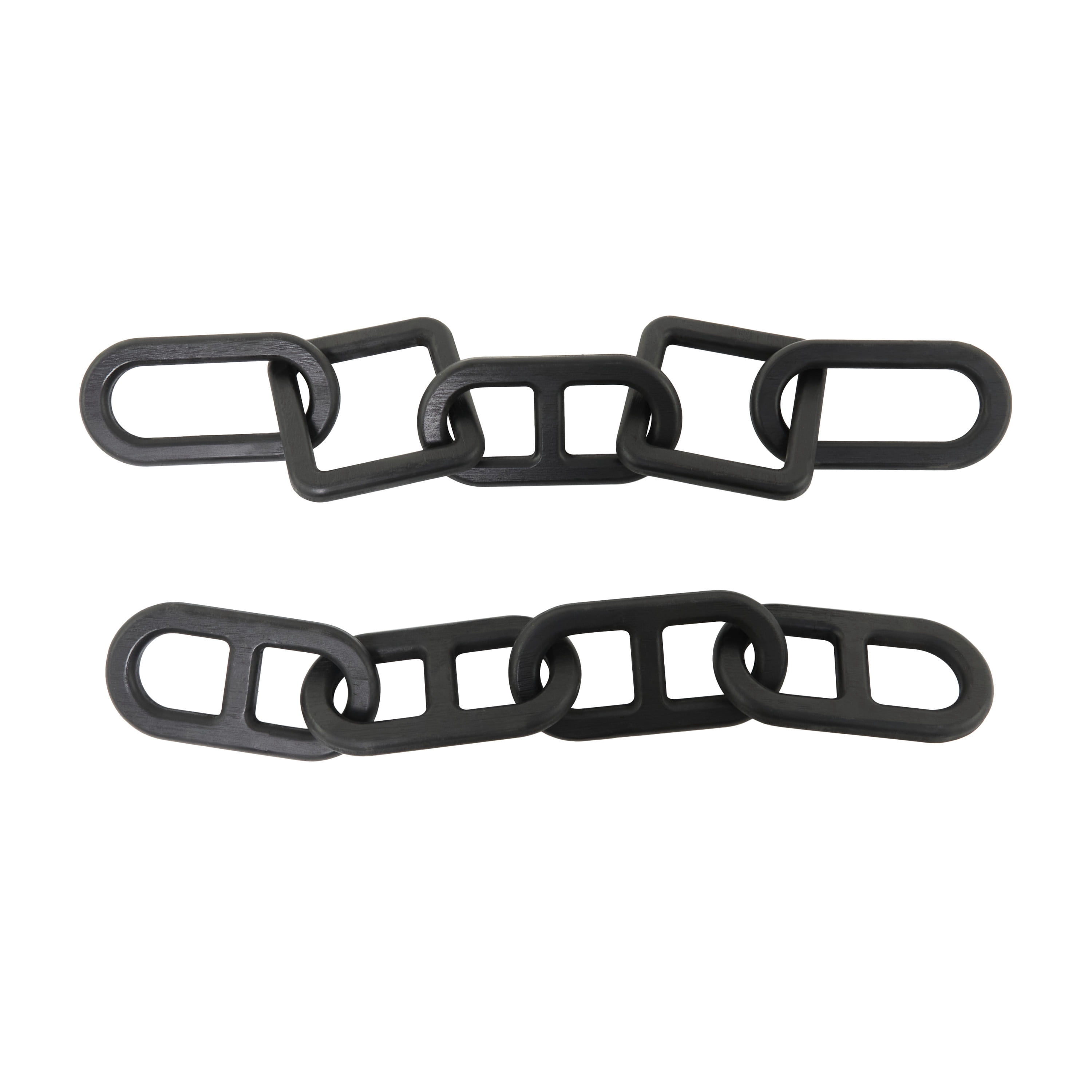 27", 25"W Black Wood Chain Sculpture, by CosmoLiving by Cosmopolitan (2 Count)